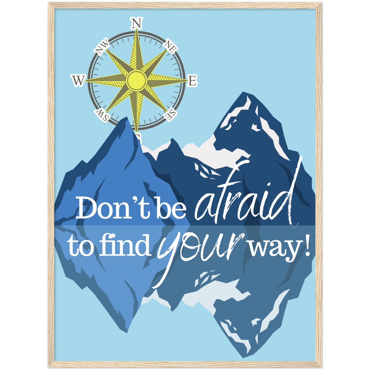 Find Your Way Premium Wooden Framed Poster