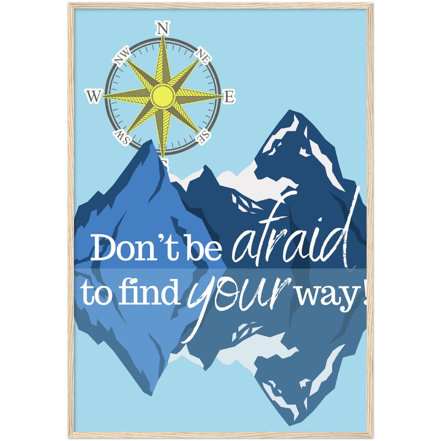 Find Your Way Premium Wooden Framed Poster