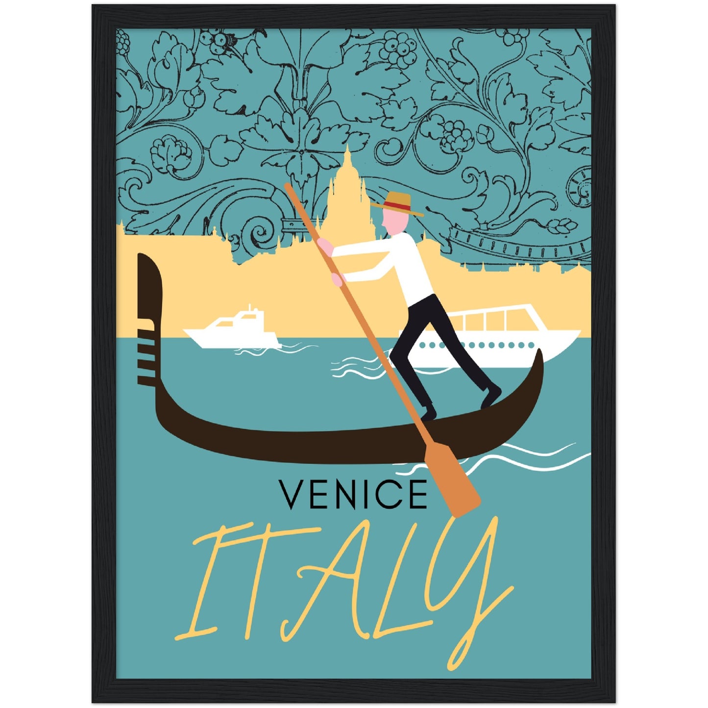 Venice Grand Canal Premium Wooden Framed Poster