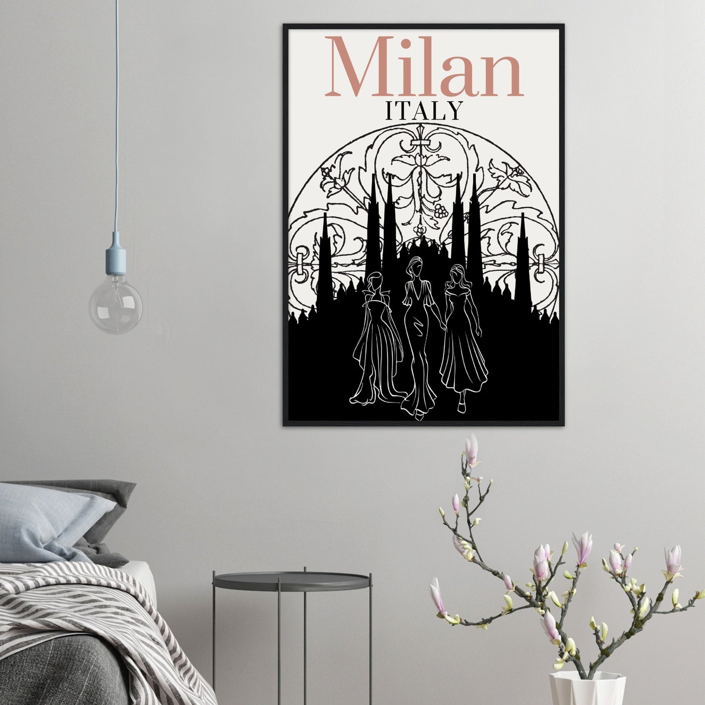 Modern Milan Premium Wooden Framed Poster