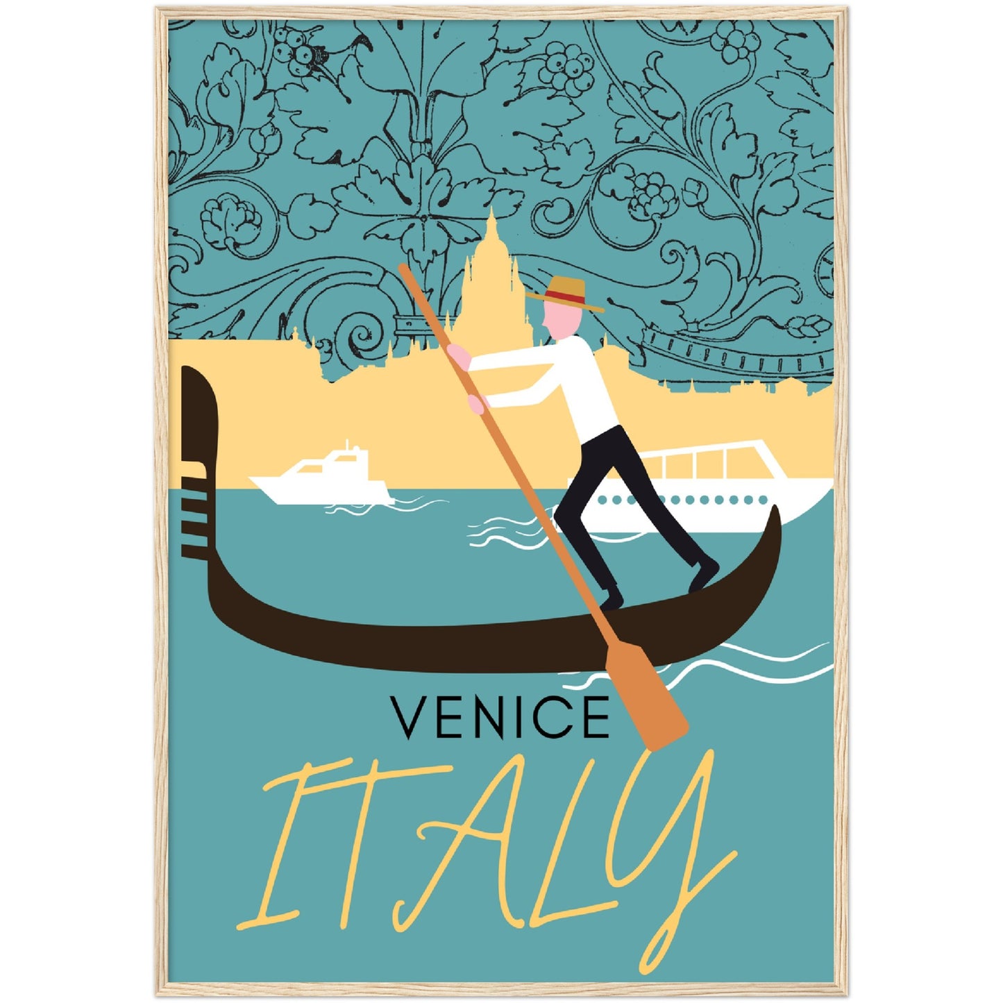 Venice Grand Canal Premium Wooden Framed Poster