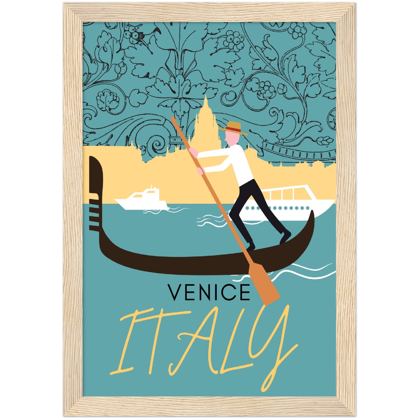 Venice Grand Canal Premium Wooden Framed Poster