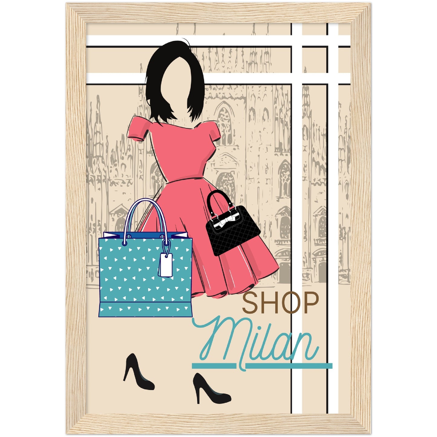 Shop Milan Premium Wooden Framed Poster