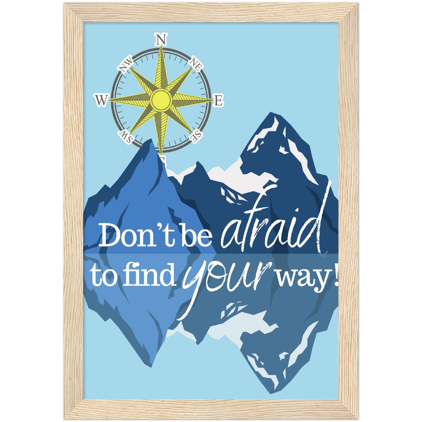 Find Your Way Premium Wooden Framed Poster