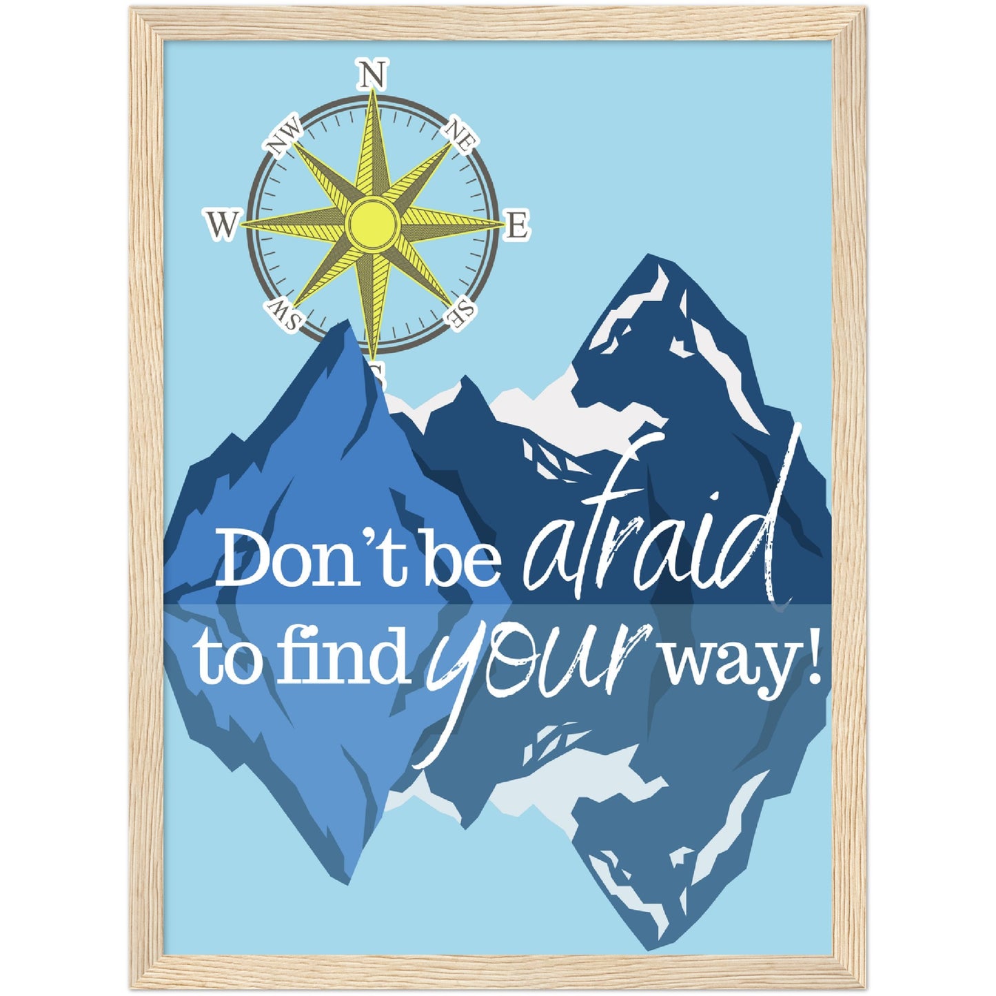 Find Your Way Premium Wooden Framed Poster