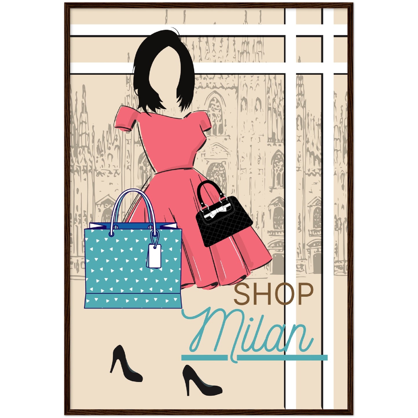 Shop Milan Premium Wooden Framed Poster