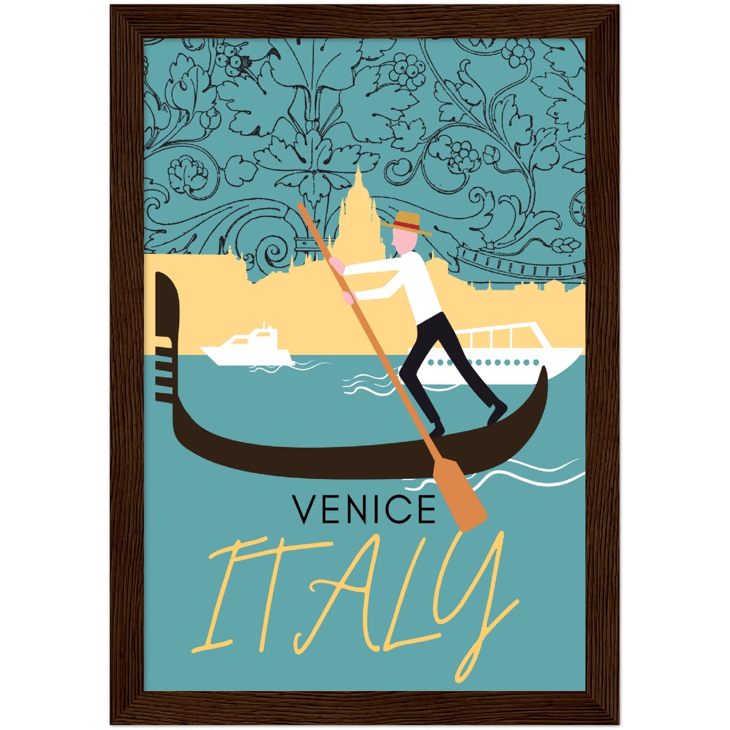 Venice Grand Canal Premium Wooden Framed Poster