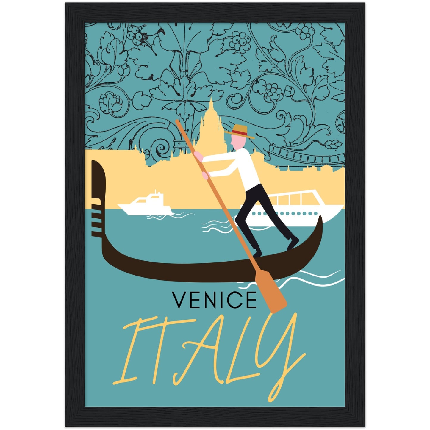 Venice Grand Canal Premium Wooden Framed Poster