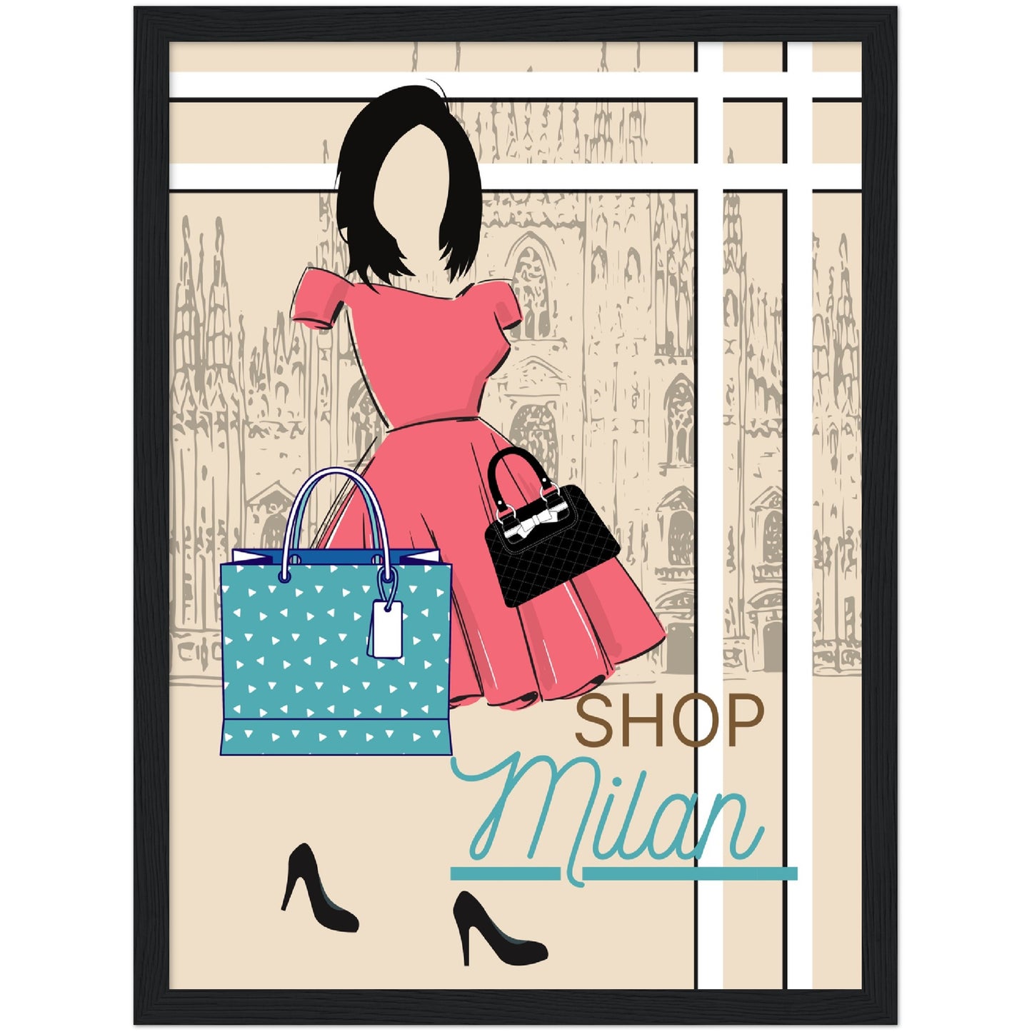 Shop Milan Premium Wooden Framed Poster