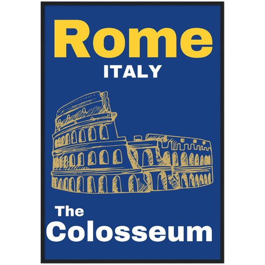 The Colosseum Premium Wooden Framed Poster