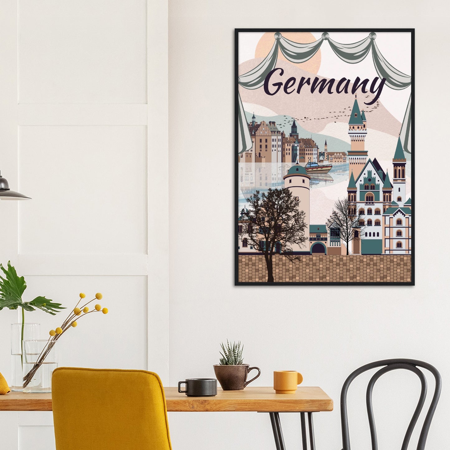 Germany Premium Wooden Framed Poster