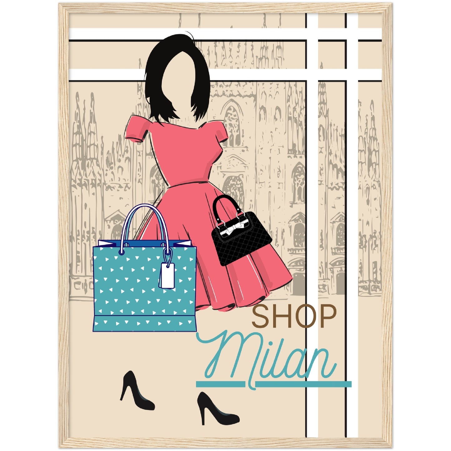 Shop Milan Premium Wooden Framed Poster