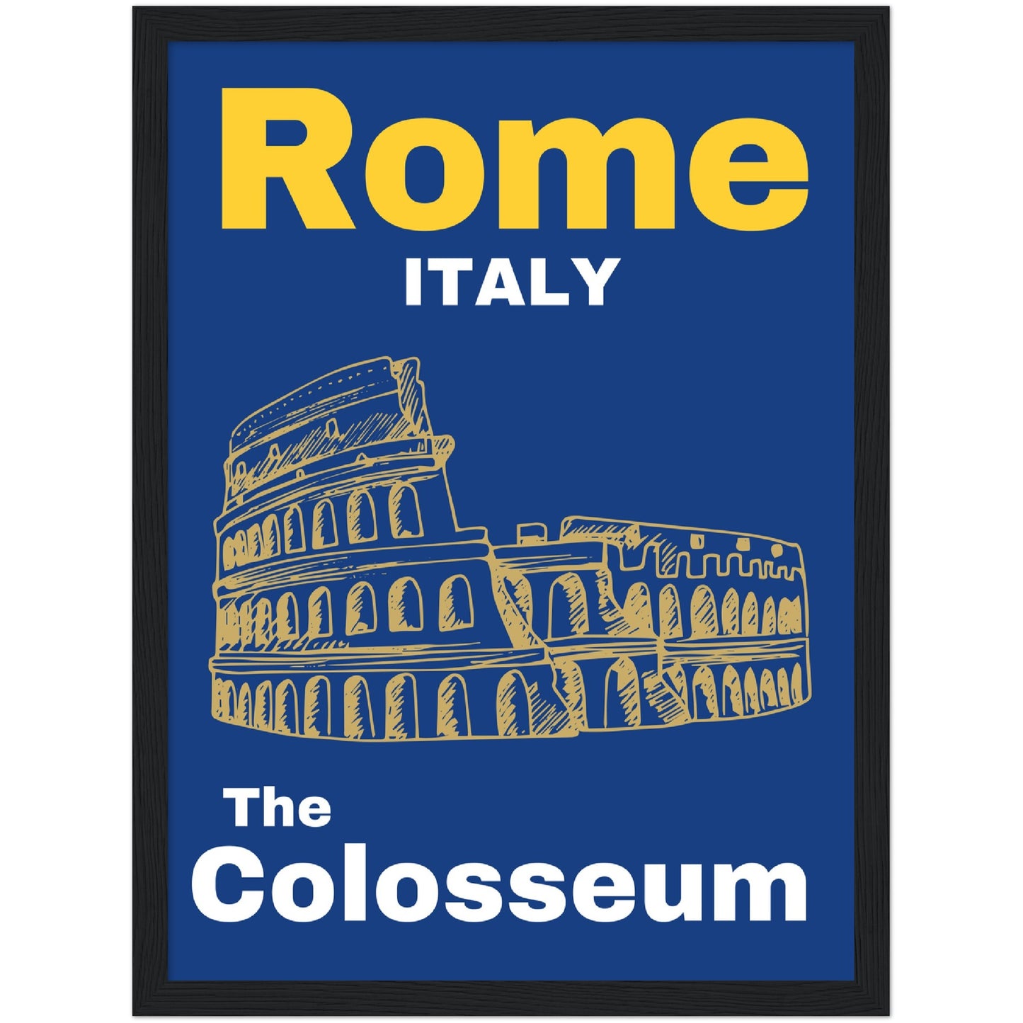 The Colosseum Premium Wooden Framed Poster