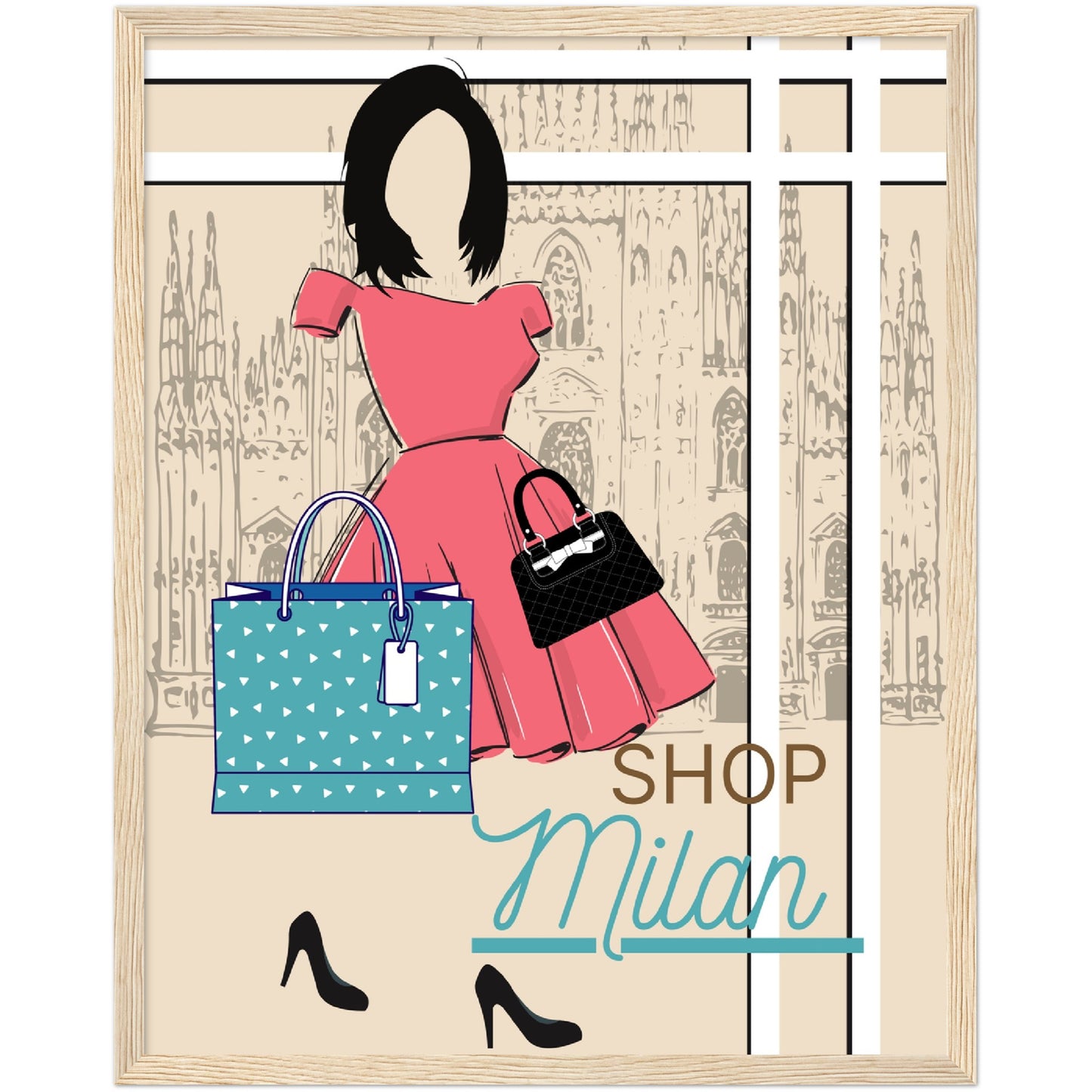 Shop Milan Premium Wooden Framed Poster