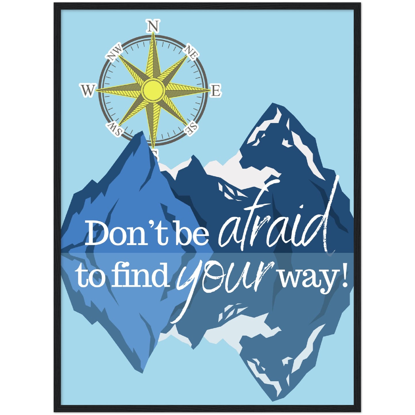 Find Your Way Premium Wooden Framed Poster