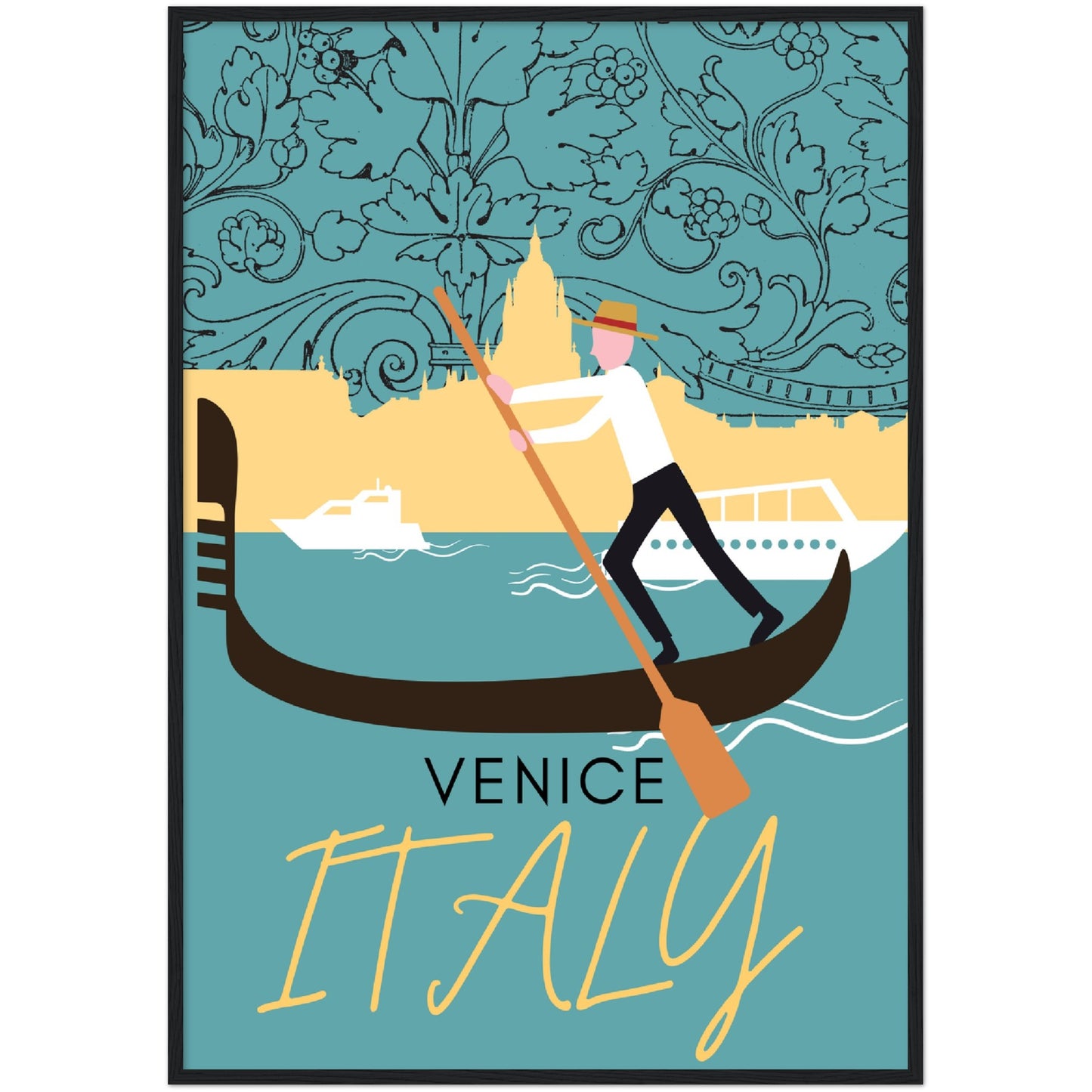 Venice Grand Canal Premium Wooden Framed Poster