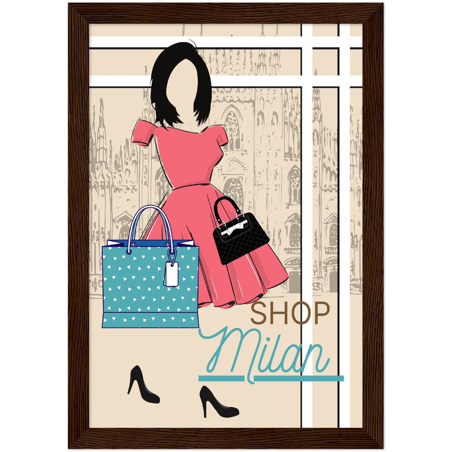 Shop Milan Premium Wooden Framed Poster