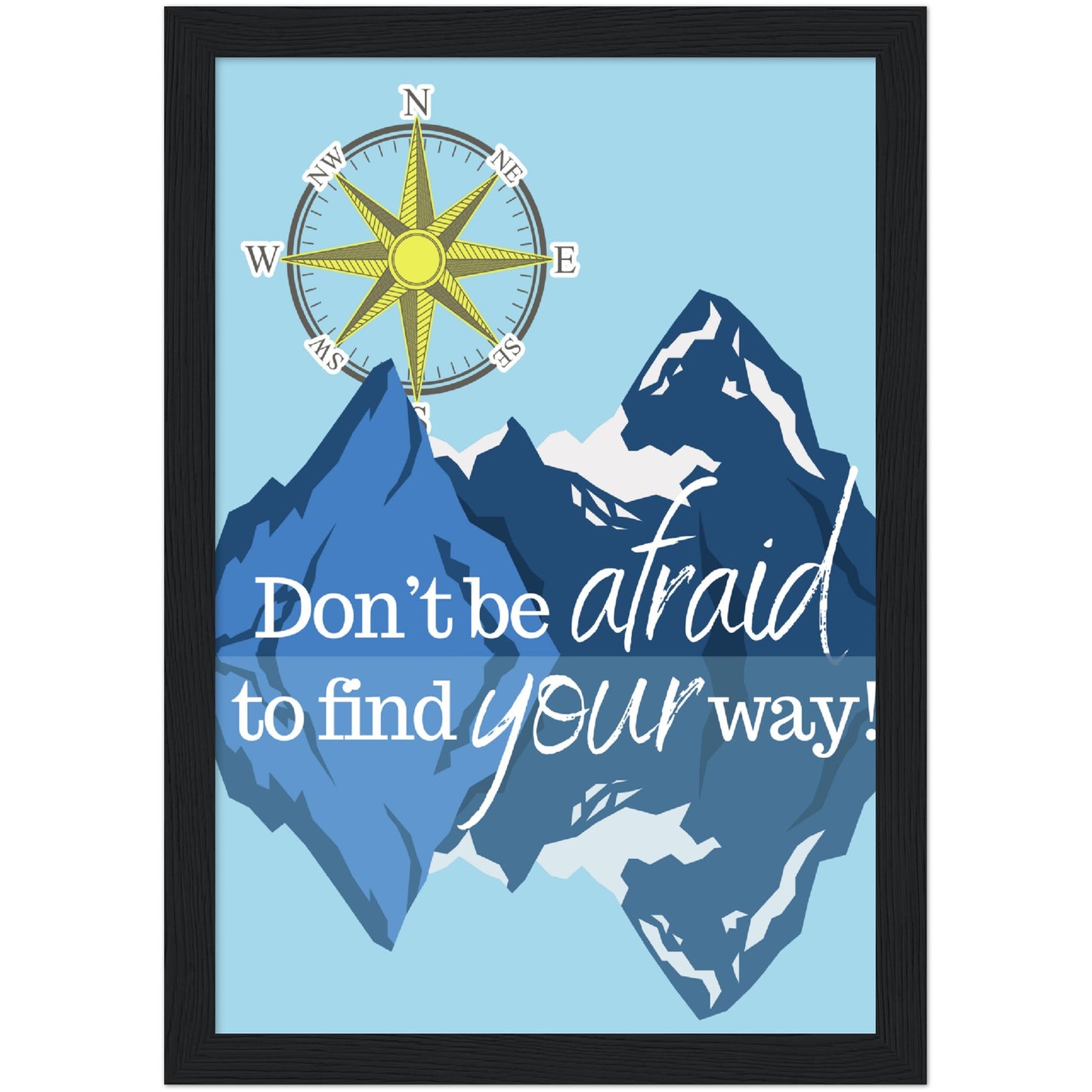 Find Your Way Premium Wooden Framed Poster