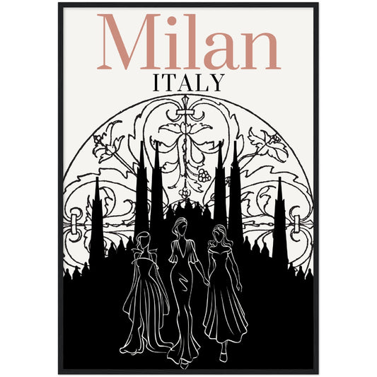 Modern Milan Premium Wooden Framed Poster