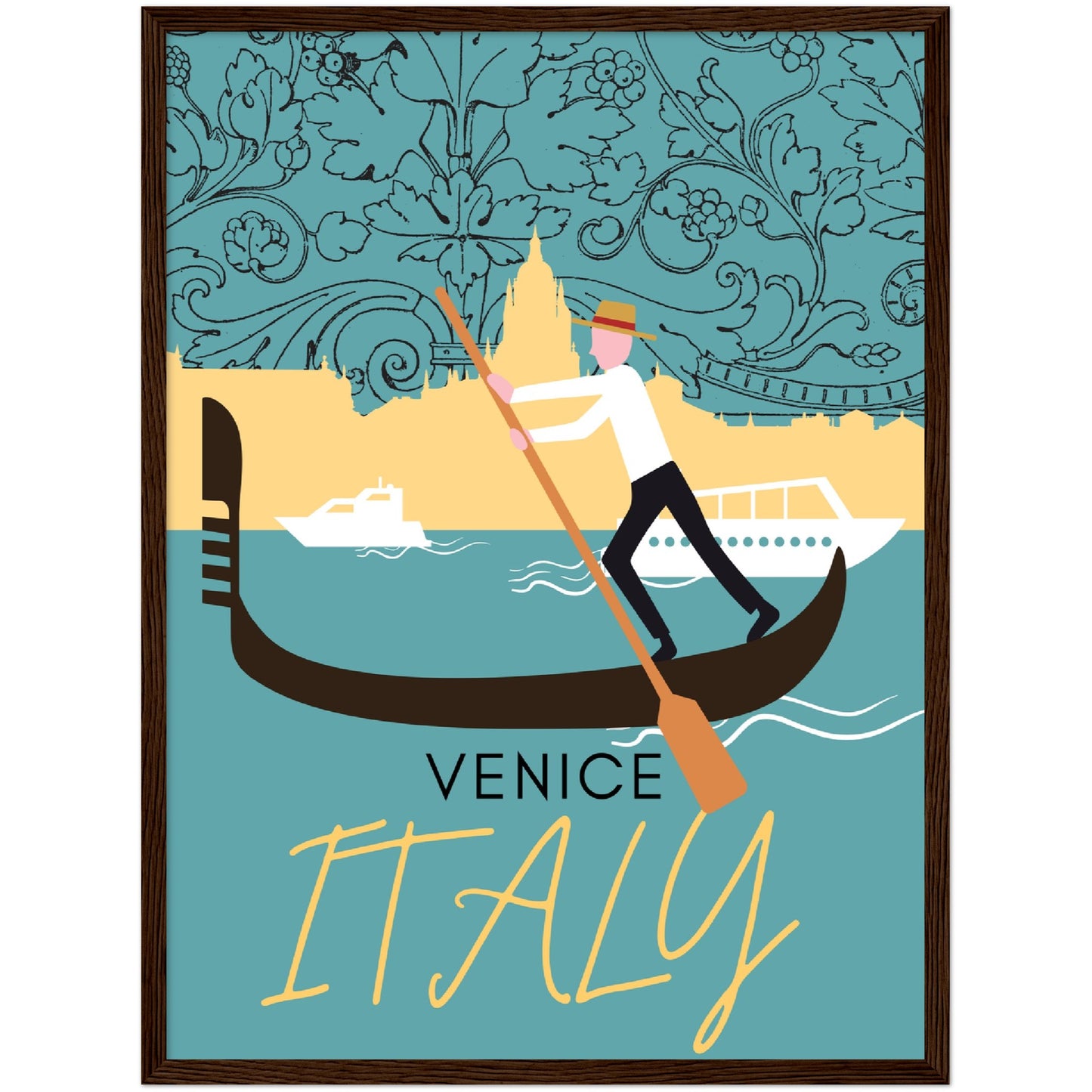 Venice Grand Canal Premium Wooden Framed Poster