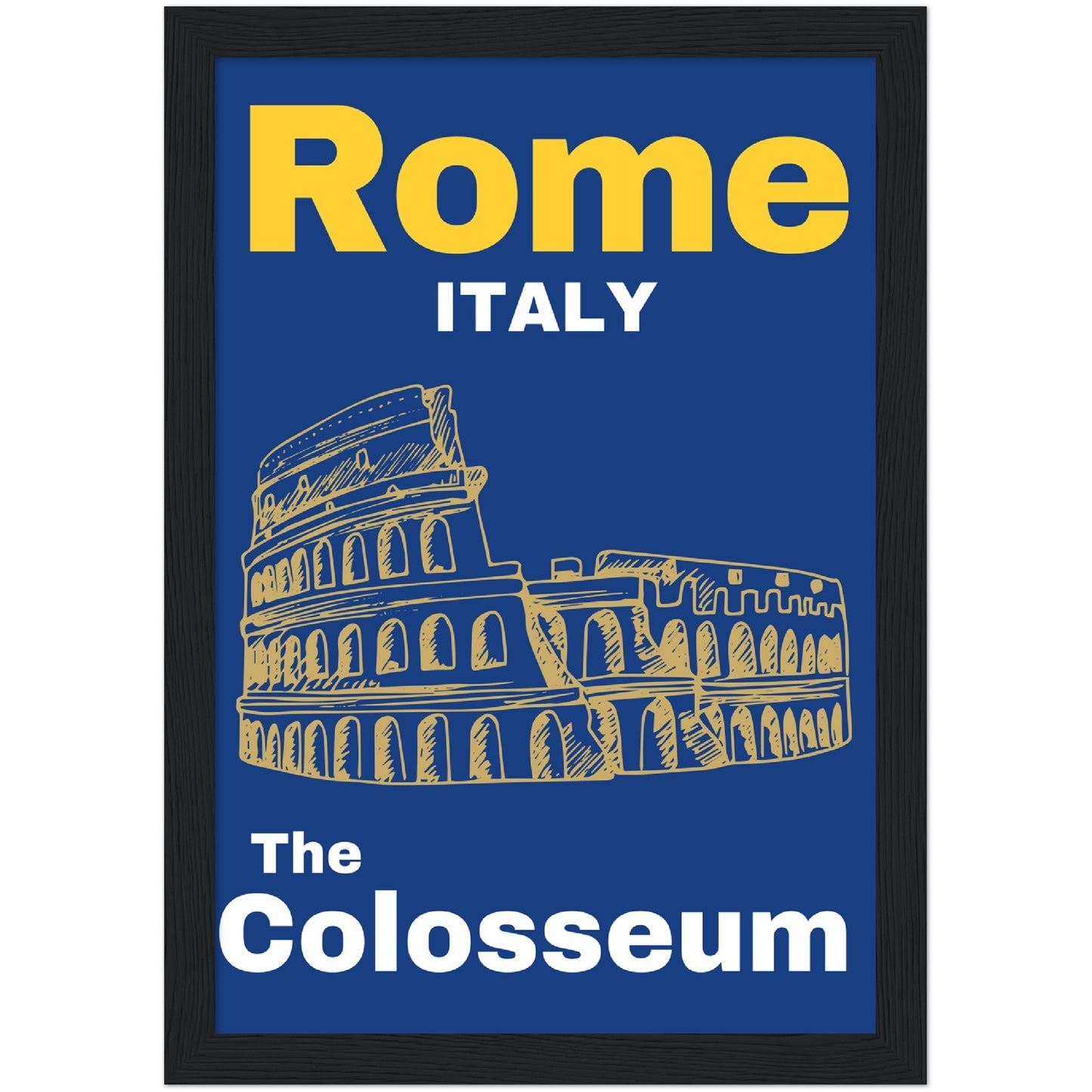 The Colosseum Premium Wooden Framed Poster