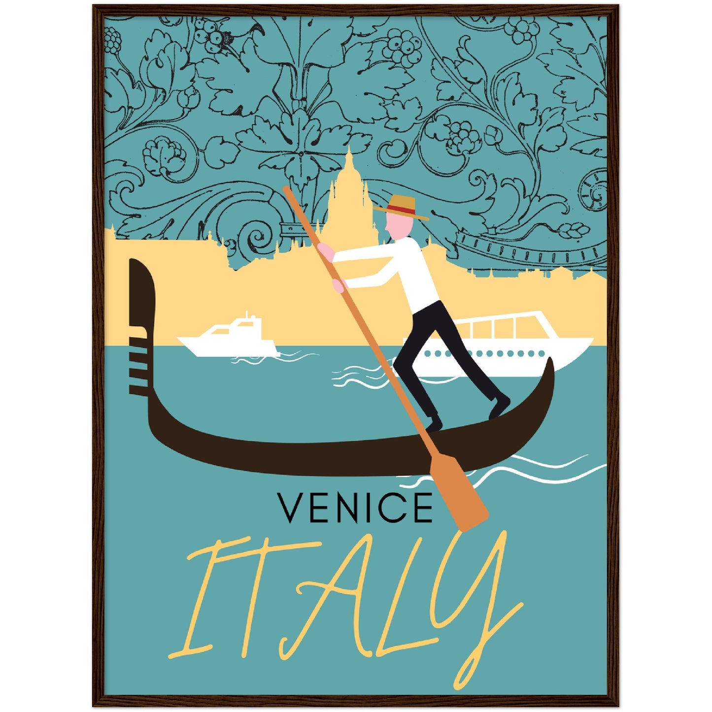 Venice Grand Canal Premium Wooden Framed Poster