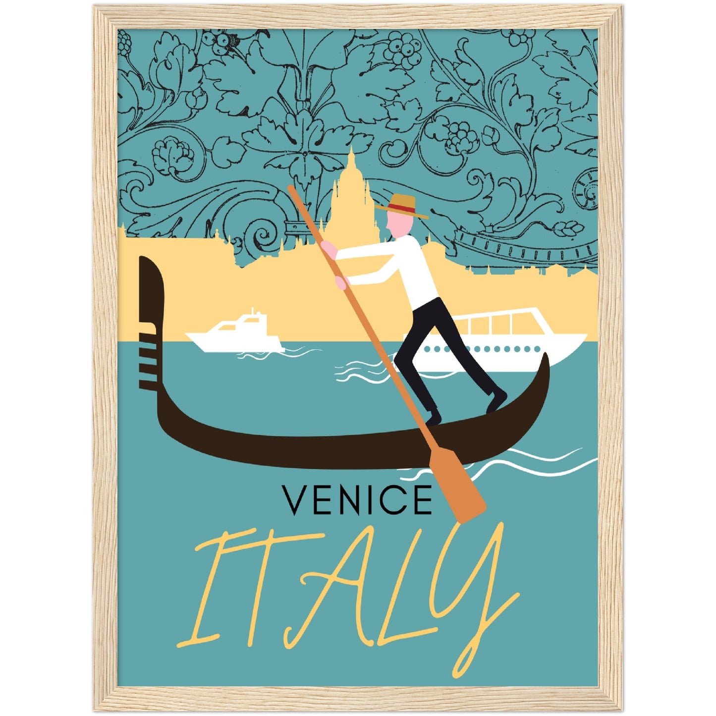 Venice Grand Canal Premium Wooden Framed Poster