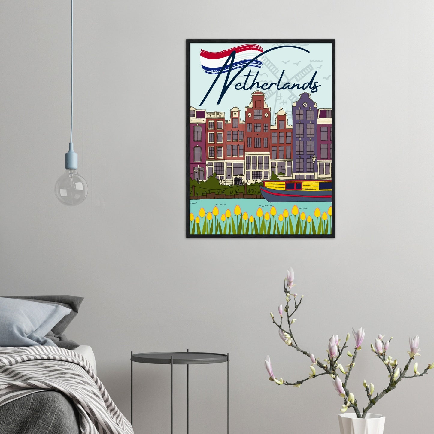 Netherlands Premium Wooden Framed Poster