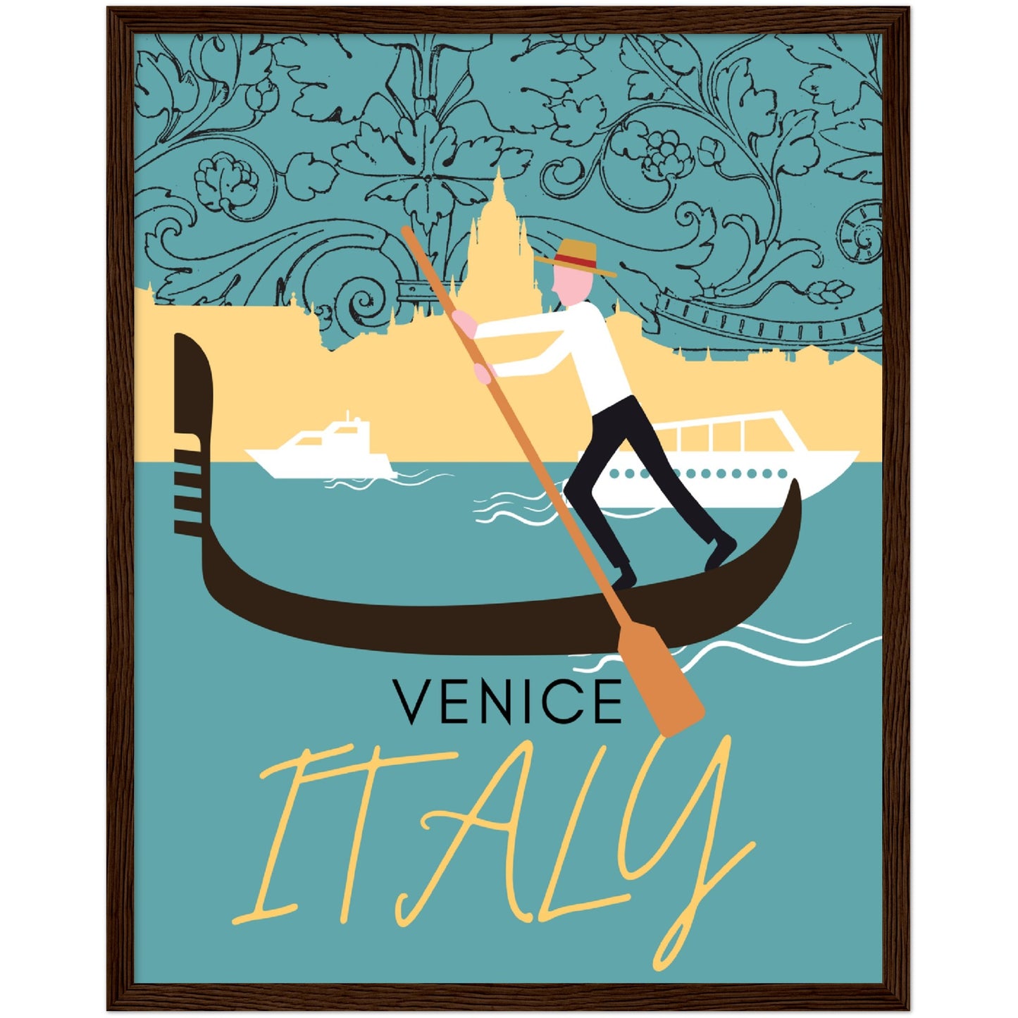 Venice Grand Canal Premium Wooden Framed Poster