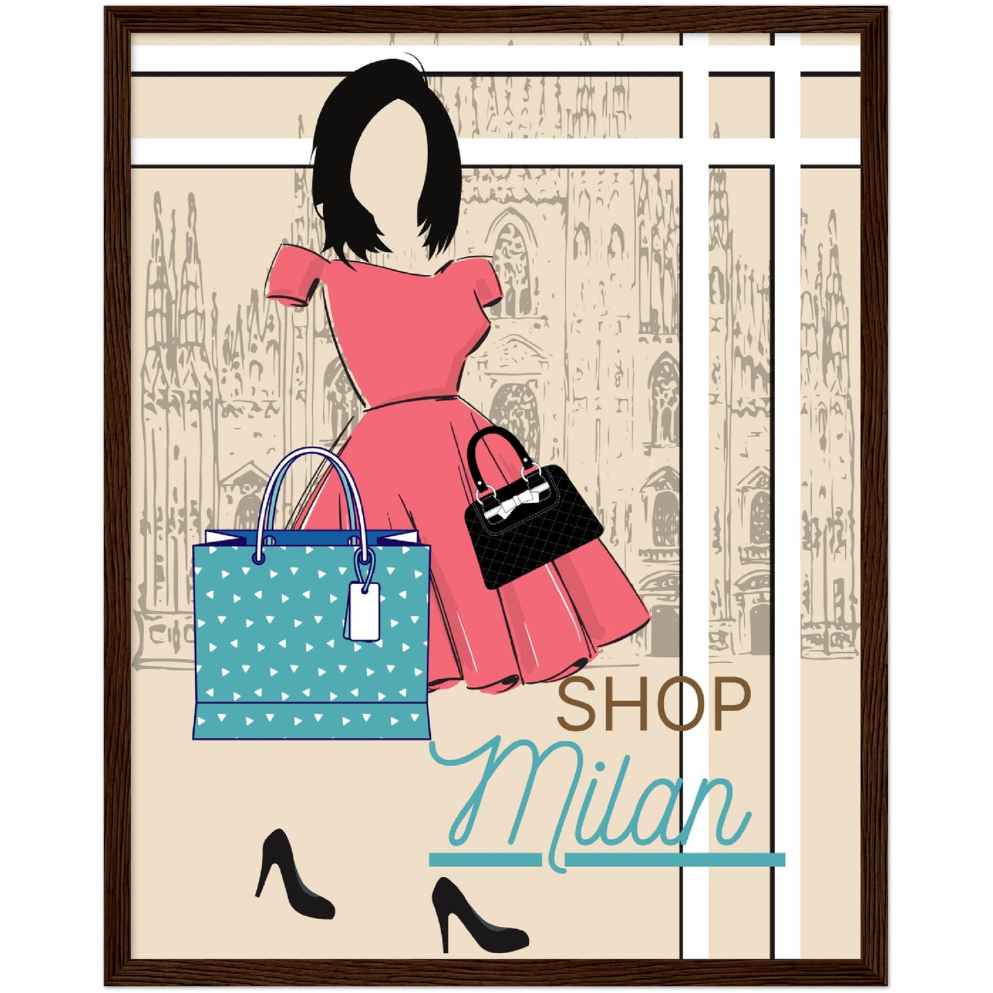 Shop Milan Premium Wooden Framed Poster