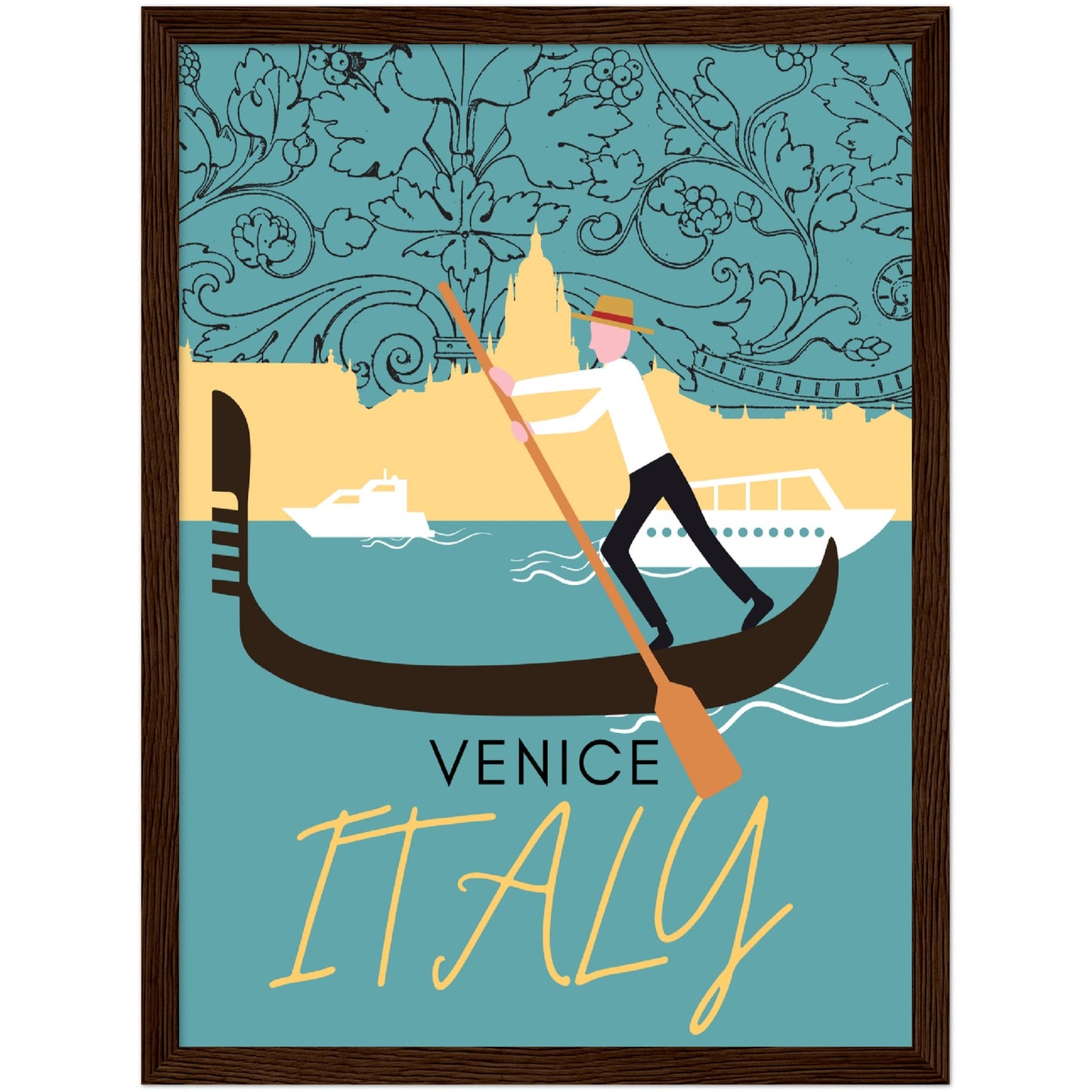 Venice Grand Canal Premium Wooden Framed Poster