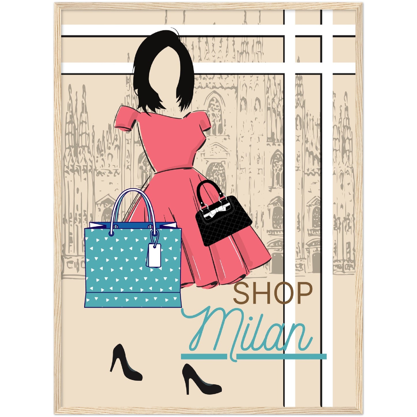 Shop Milan Premium Wooden Framed Poster