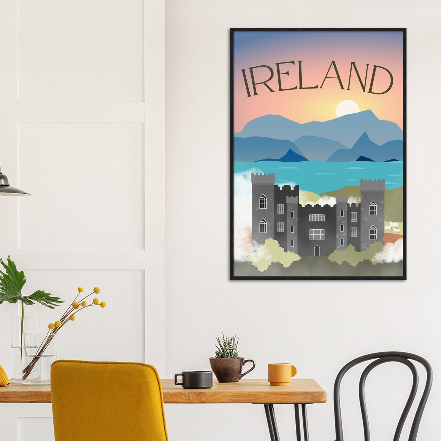 Ireland Premium Wooden Framed Poster